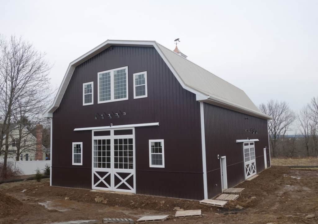 Custom PostFrame Barn with Rec Space a Slam Dunk Quarry View