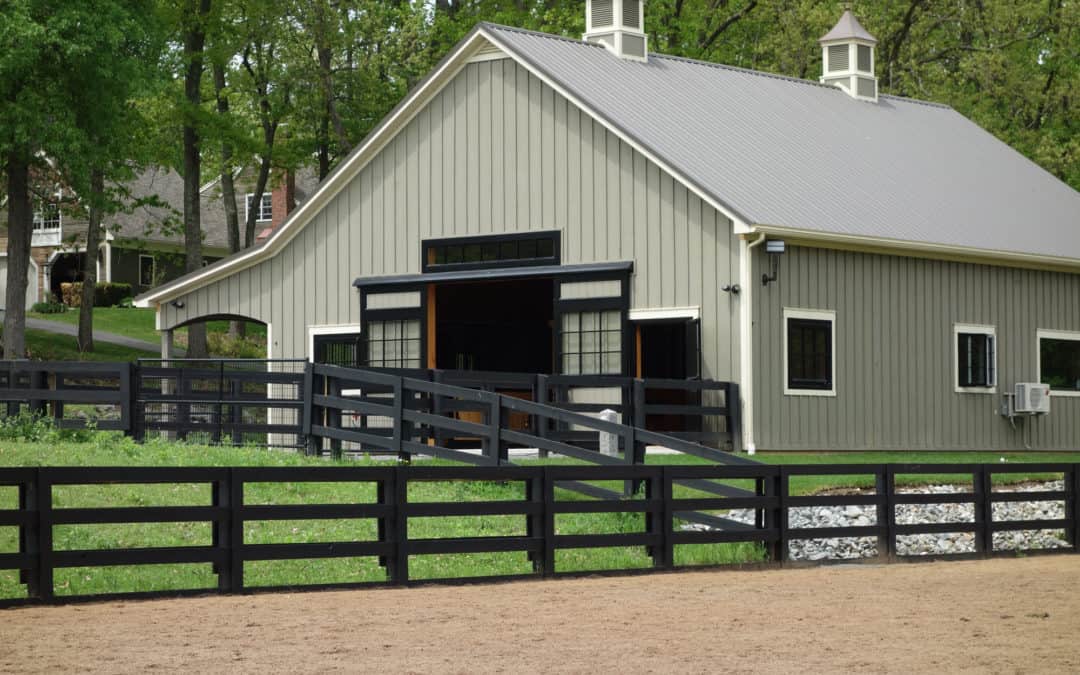 New Residential Horse Barn Erected in Massachusetts