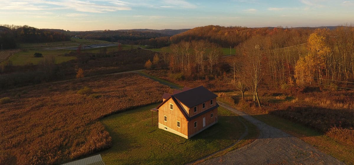 wilderness drone barn style