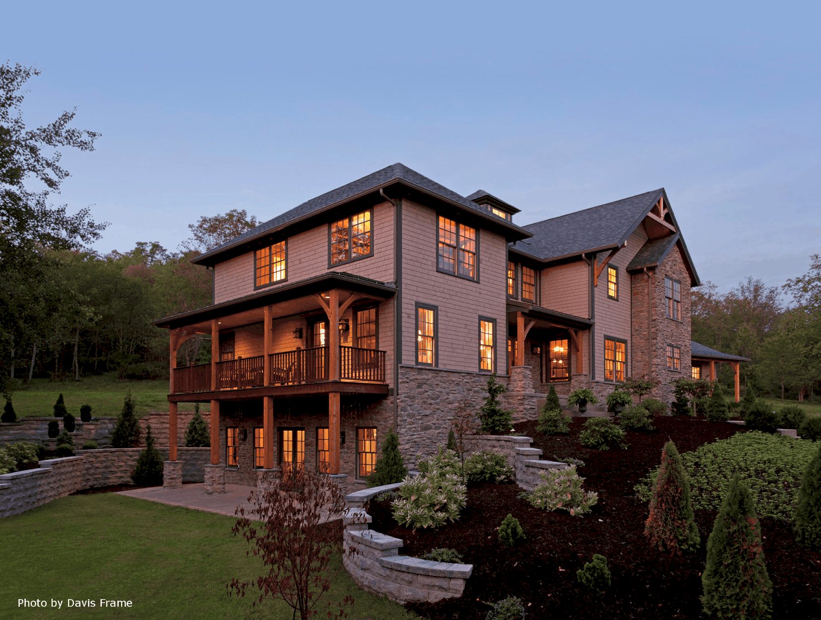 mass timber balcony landscape