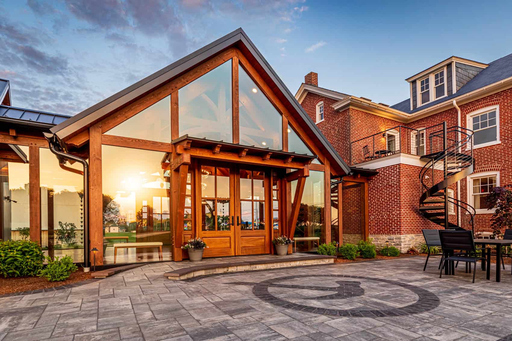 timber frame curtain wall